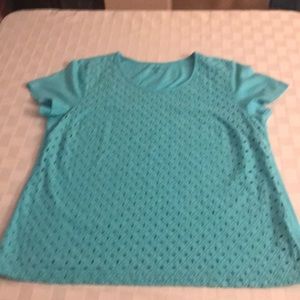 Blue short sleeve top